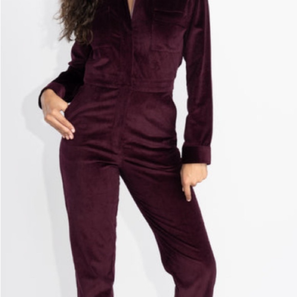 (NWT) Rivet Utility Black Corduroy Jumpsuit